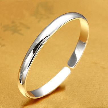 STERLING SILVER BRACELET - GLOSSY POLISHED DESIGN